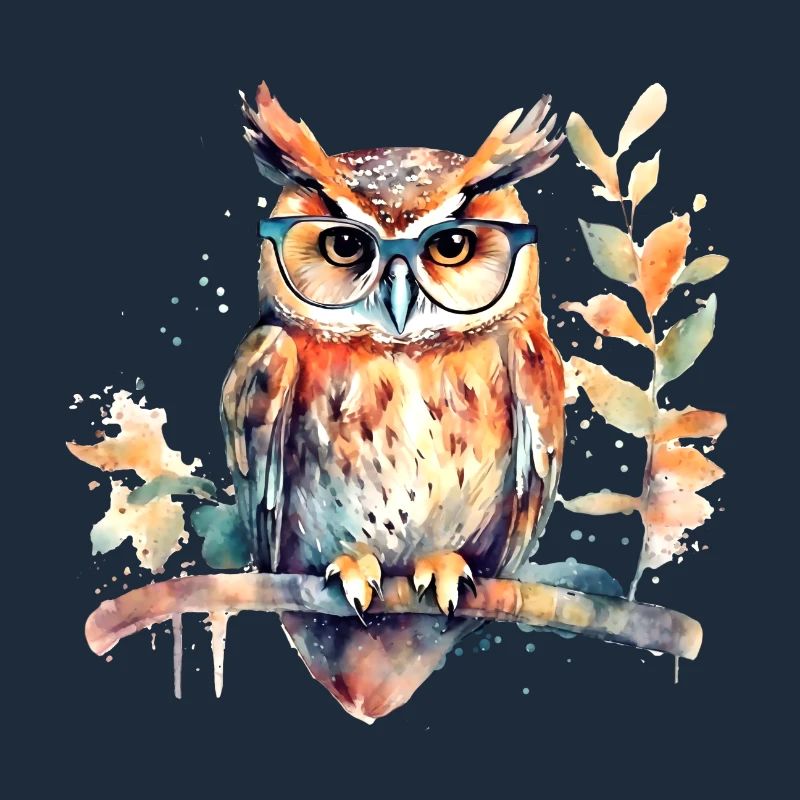 Eule mit Brille