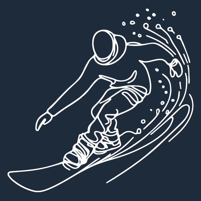 Snowboarder Drawing
