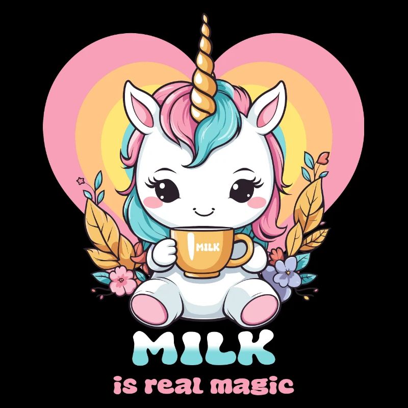 Süßes Milch Einhorn