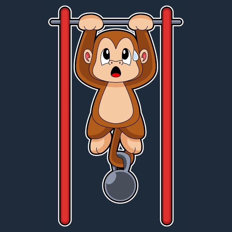 Monkey Bodybuilder Pull-ups Bodybuilding