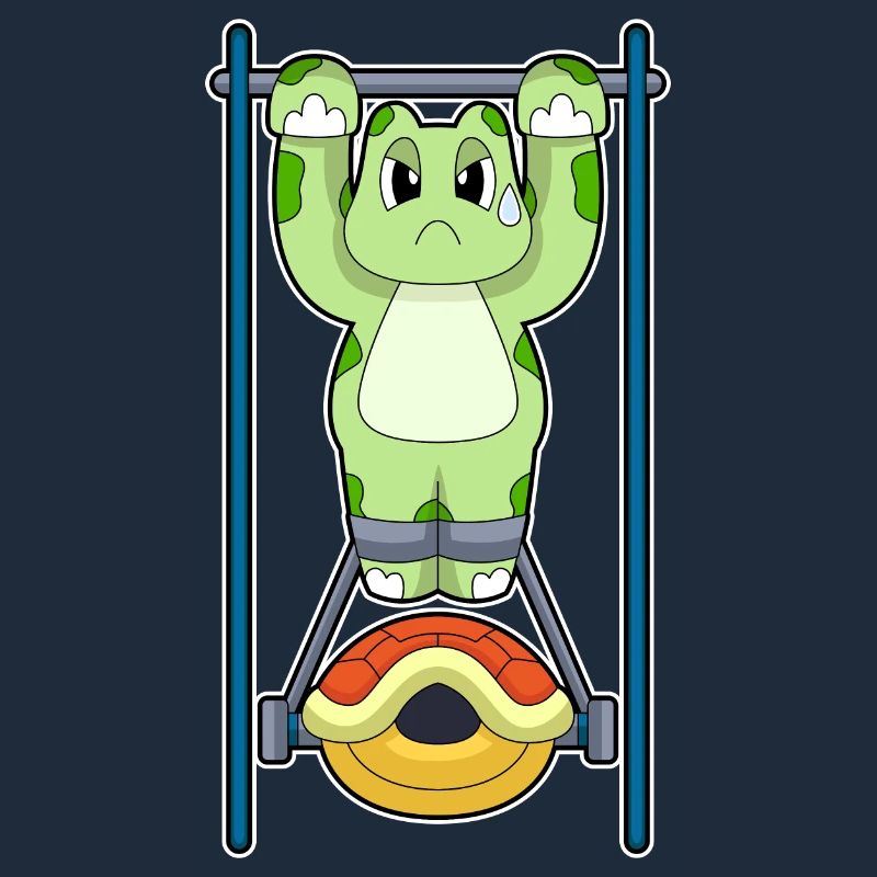 Turtle Bodybuilder Pull-ups Bodybuilding