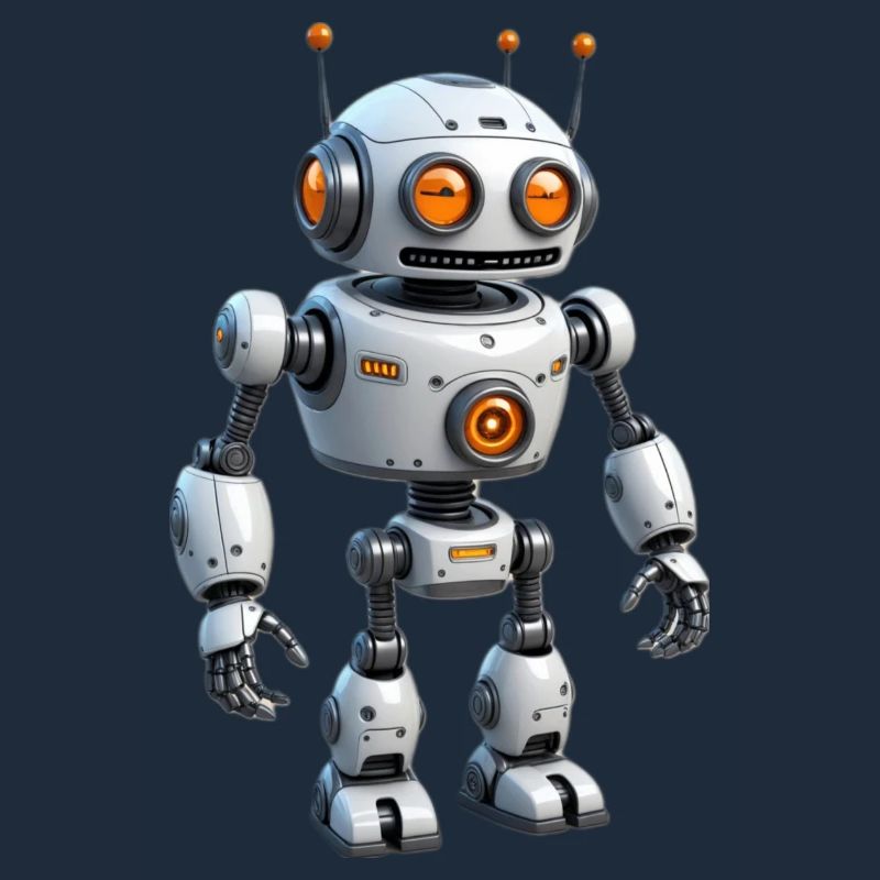 Robot de dessin animé