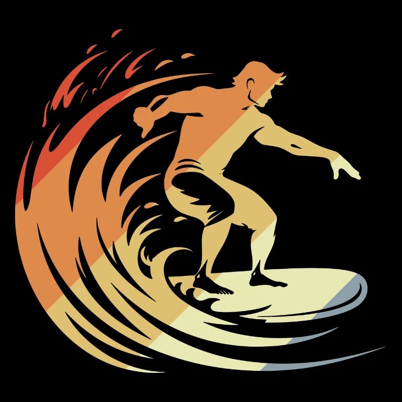 Surfeur rétro