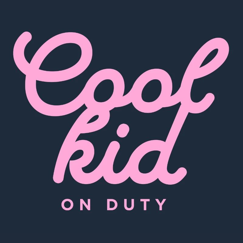 Conception typographique ludique « Cool Kid on Duty »