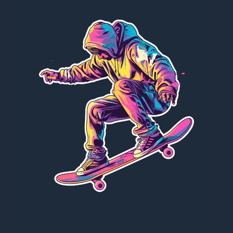 Retro Skateboarder