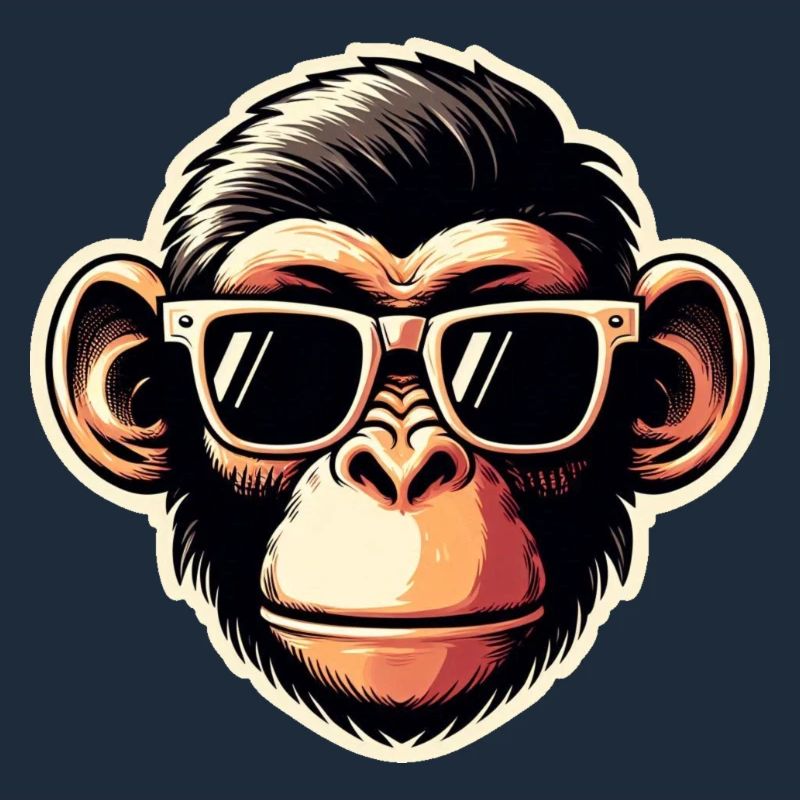 Monkey Glasses Cool