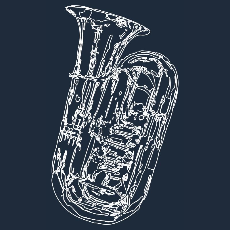Tuba Instrument Sketch