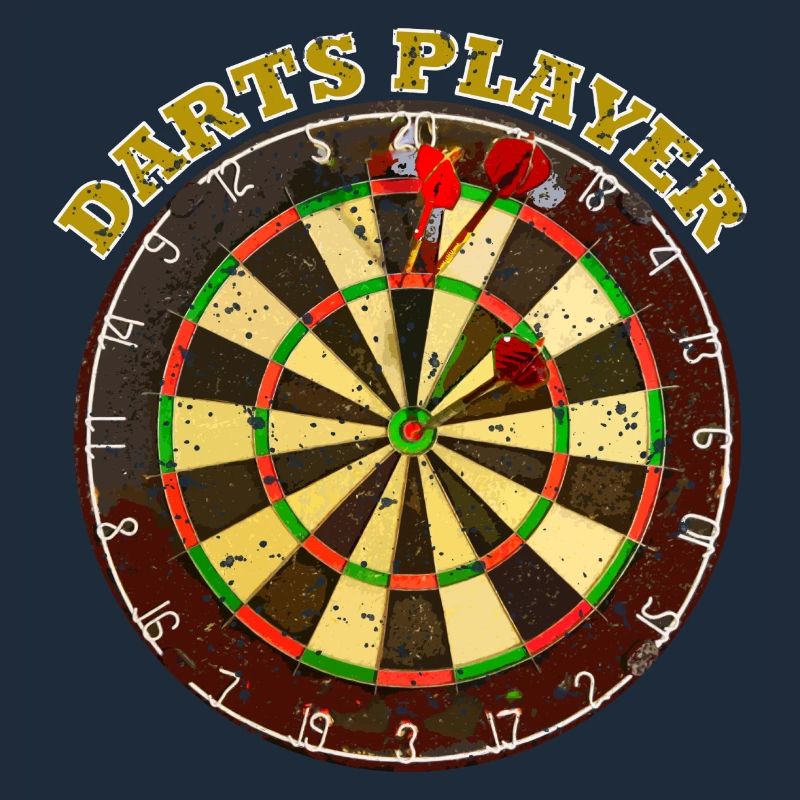 Conception de motif de joueur de fléchettes