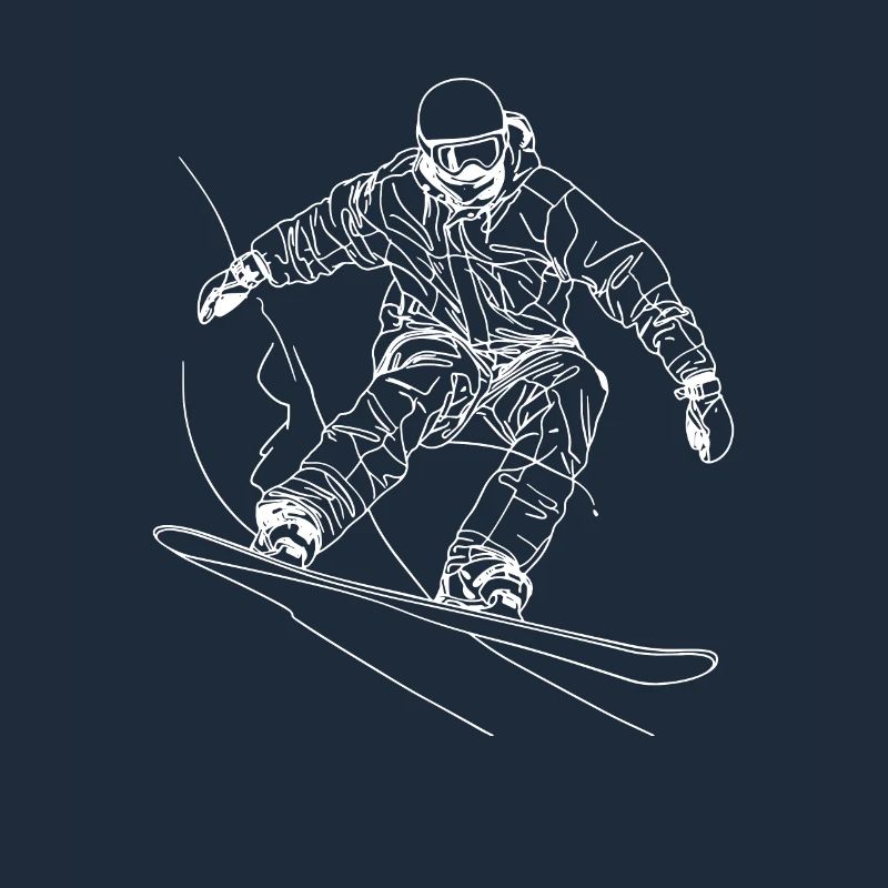 Dessin de snowboarder