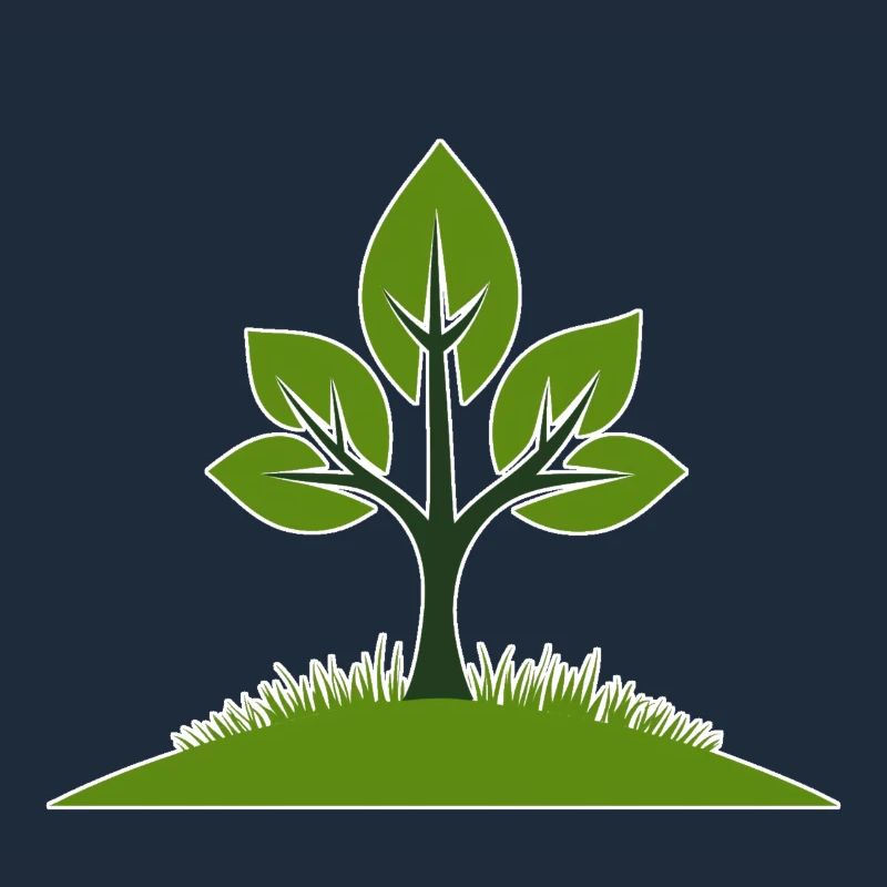 Vivid tree illustration for nature lovers