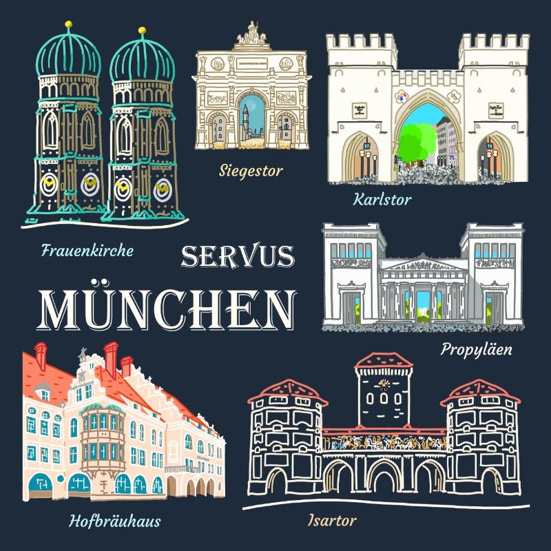 Munich, Dessin à la main, Bavière