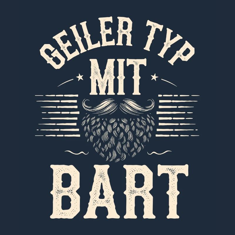 Geiler Typ Mit Bart Bartträger Barbier Vollbart