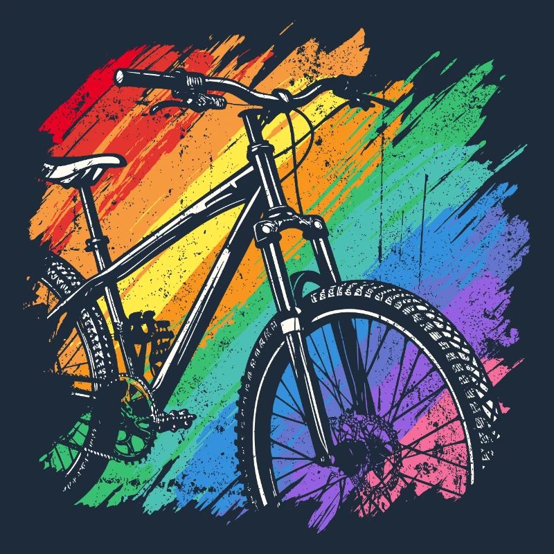 Impression d’art de vélo vibrant