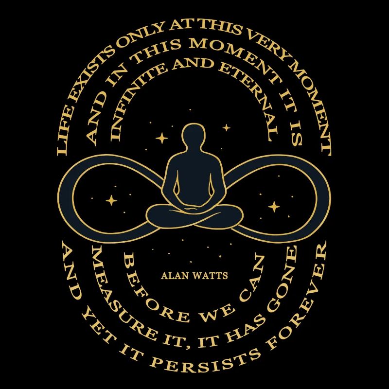 Alan Watts Time Infinity Tee