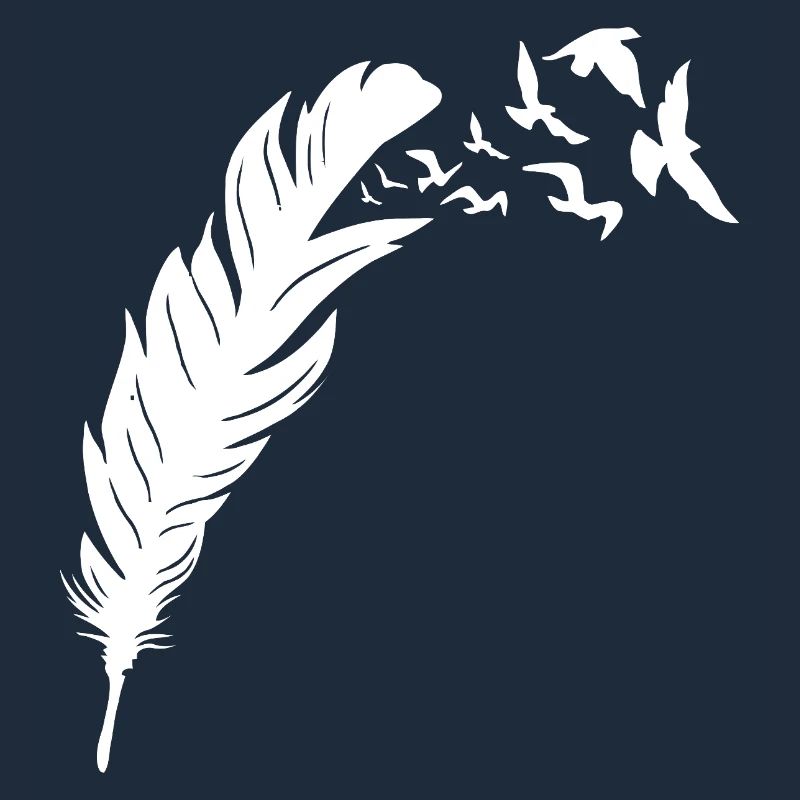 Conception de vol d’oiseau de la liberté à plumes