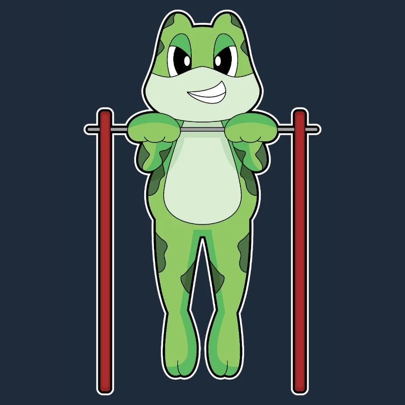 Frog Bodybuilder Pull-ups Bodybuilding