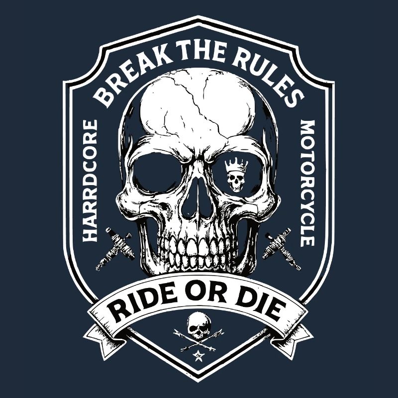 Motorcyclist Biker Chopper Break The Rules