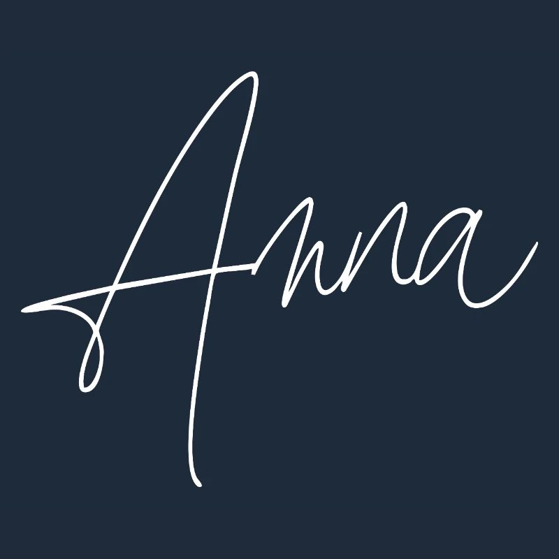 Anna / Handwriting Personalized Design (White)