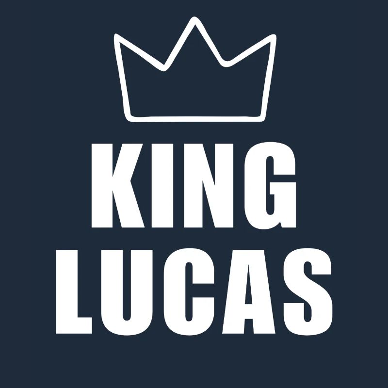 Lucas Name mit Buchstabe L - King Crown Hemd