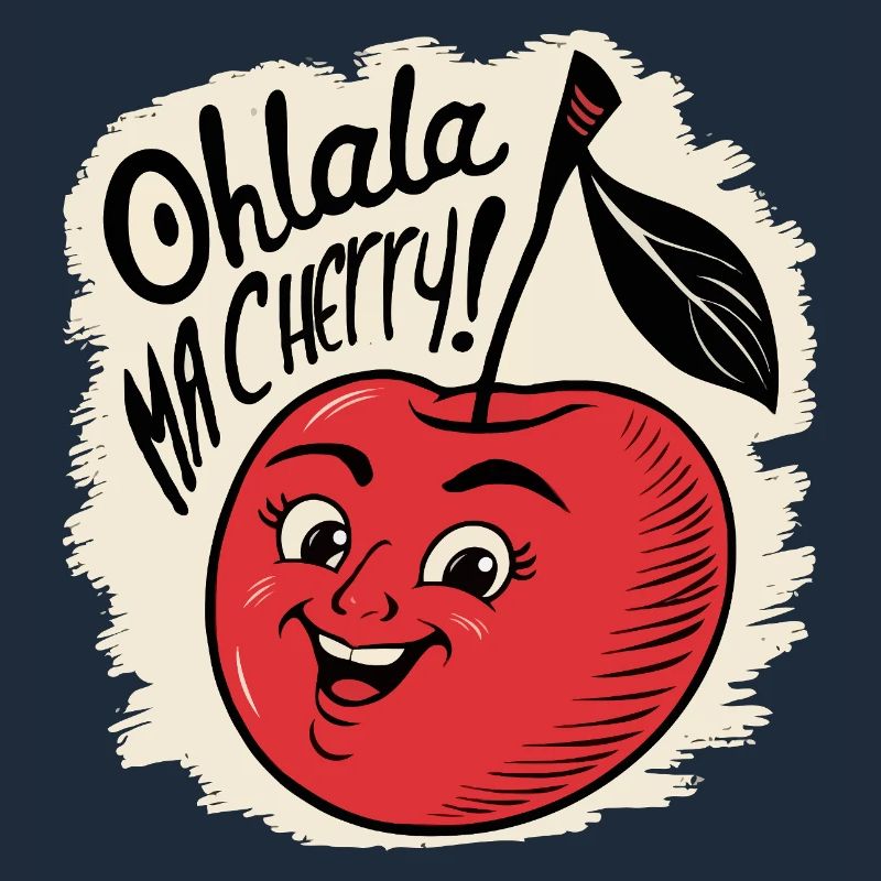 Ohlala Ma Kirsche Geschenkidee Süßes Mädchen