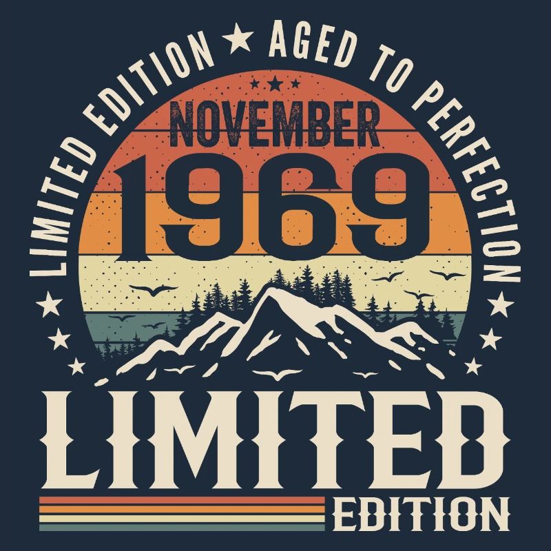 November 1969 Einzigartiger Retro-Geburtstag