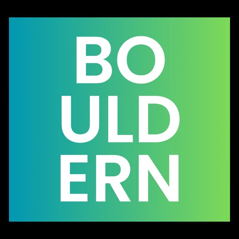 Bouldern Gradient Typo