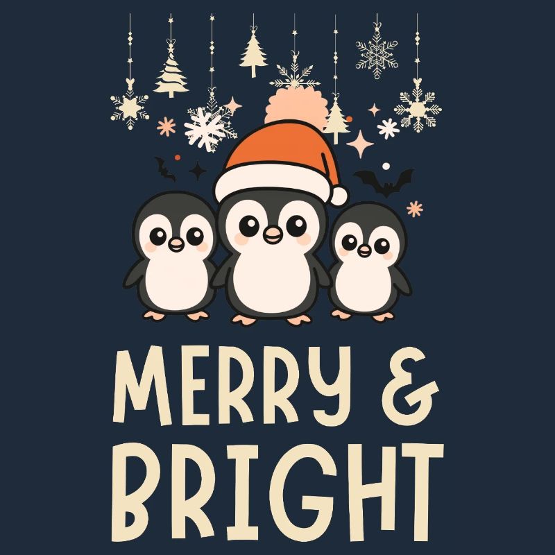 Cute and Bright Penguin Pattern