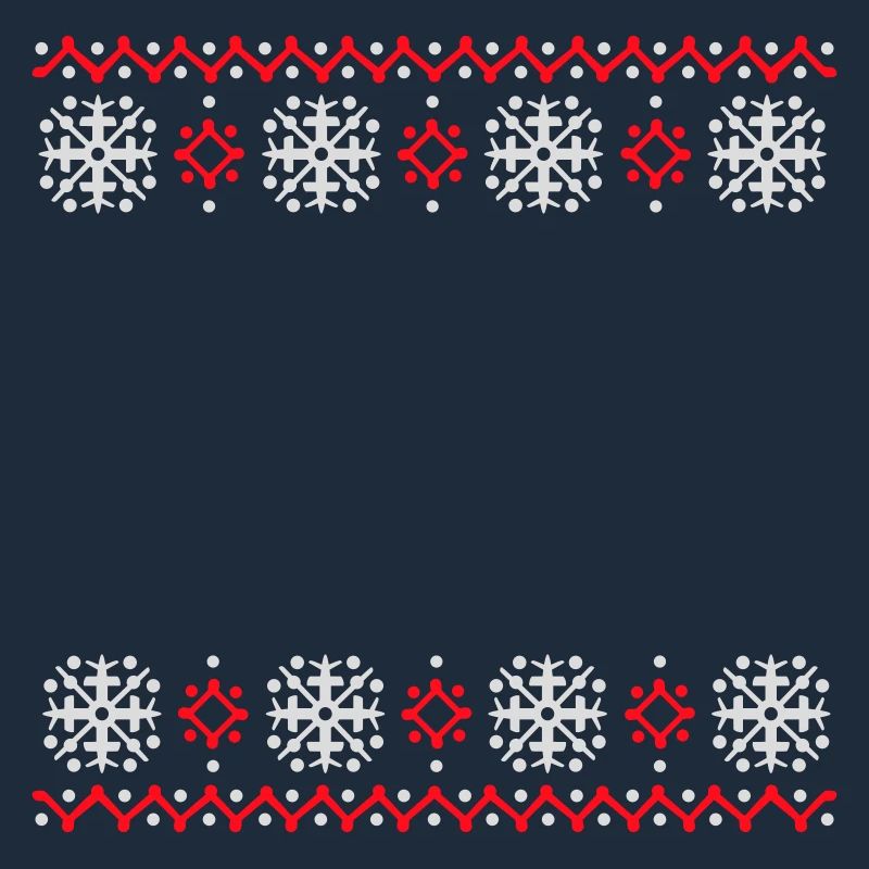 Ugly Sweater Weihnachten Muster Schneeflocken Cool