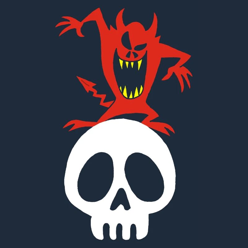 Demon on a Skull