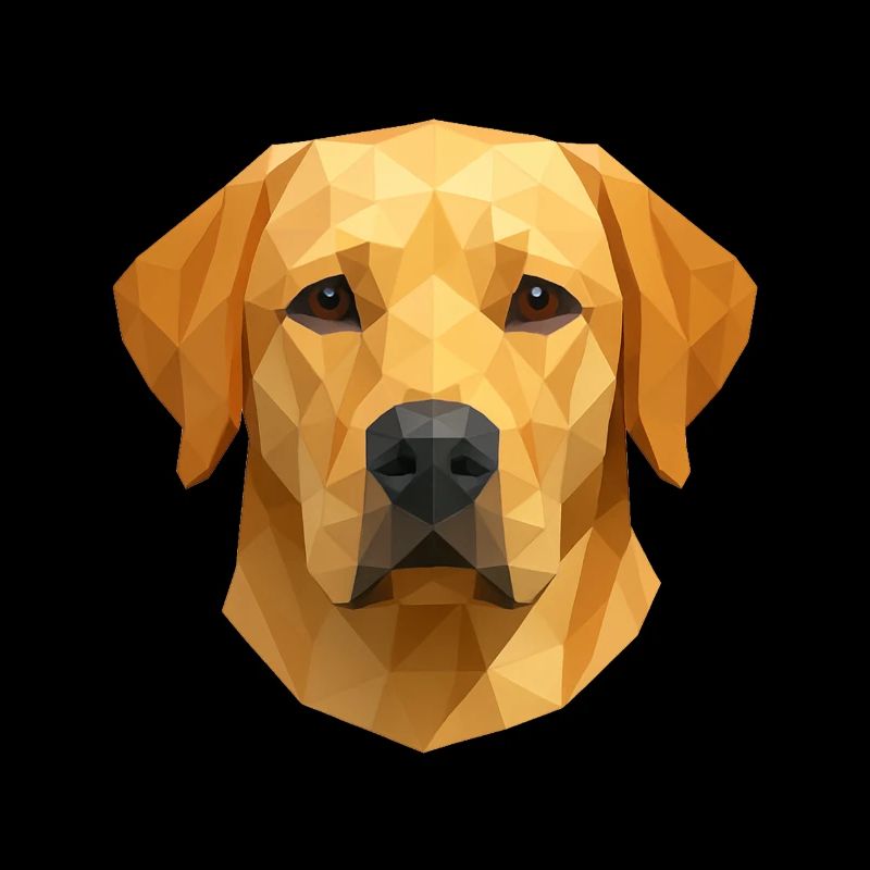 Polygon Labrador Retriever Geschenk