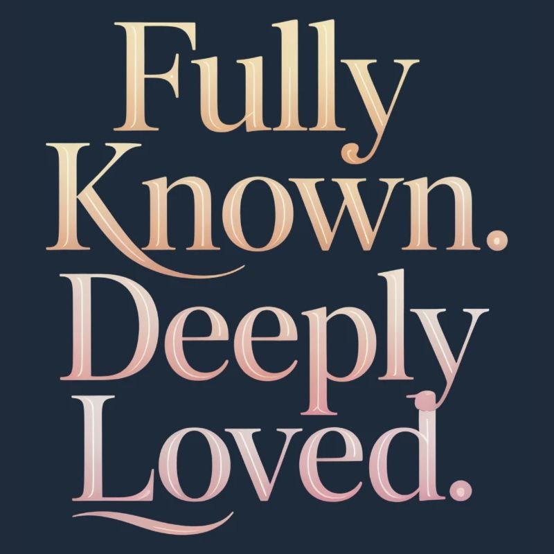 Fully Known Deeply Loved Christliche Ermutigung