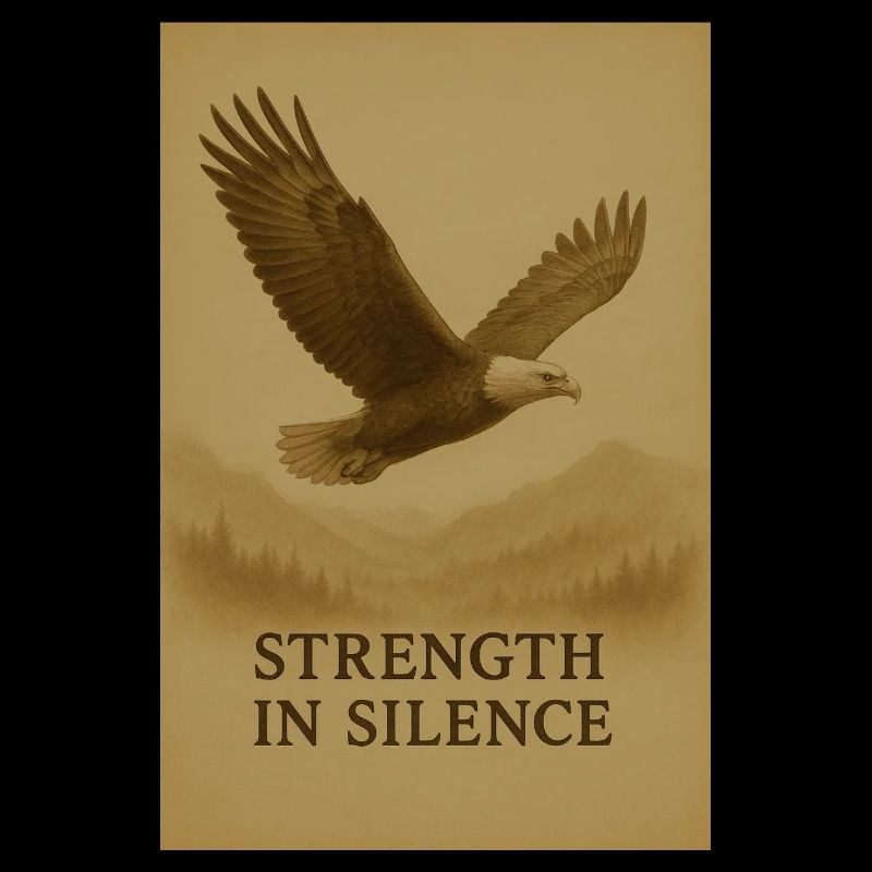 La force dans l’aigle du silence