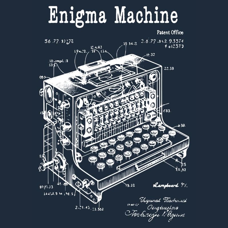 Plan de la machine Enigma