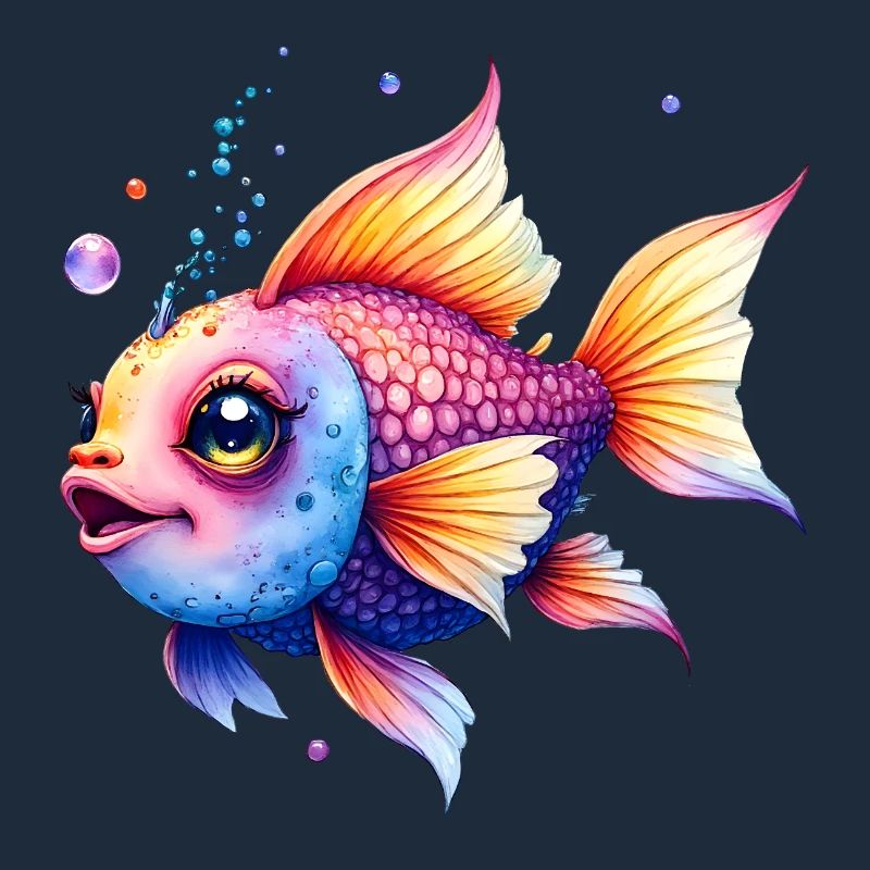 Lebendiger Regenbogenwassermann