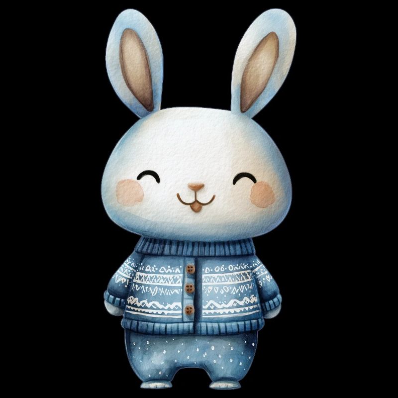 Adorable Little Rabbit – Illustration Tenderness