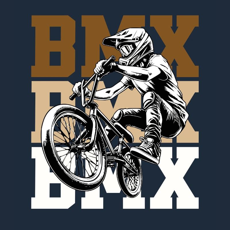 BMX Sprungfahrer Logo Kult