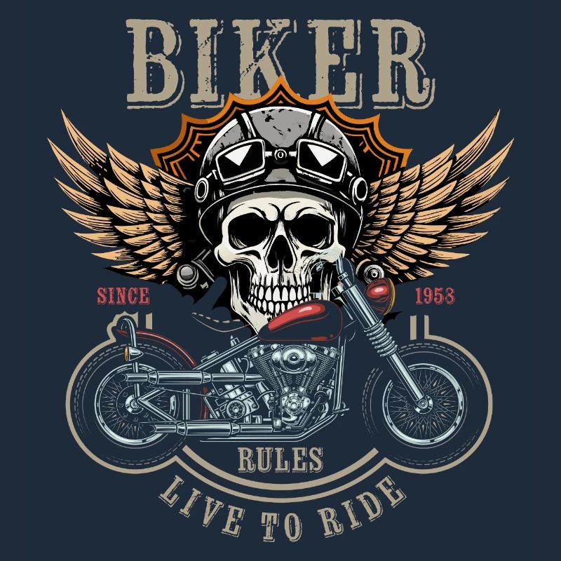 Biker Rules - Since 1958 - Live to Ride