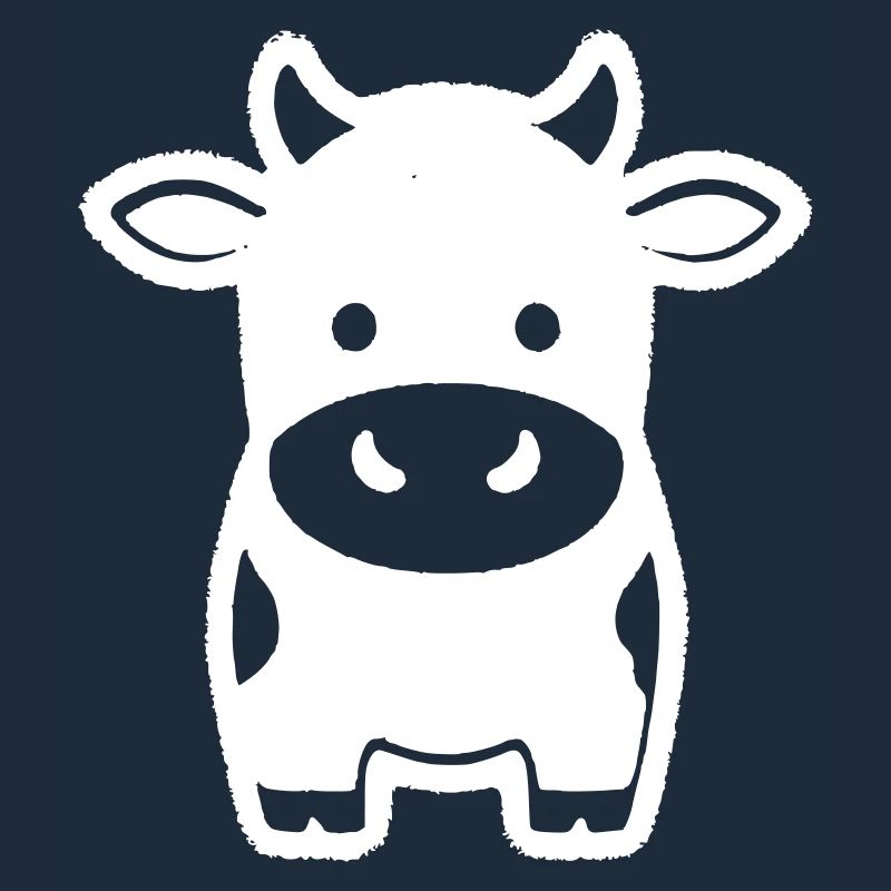Kuh Stehend Comic Milchkuh Icon