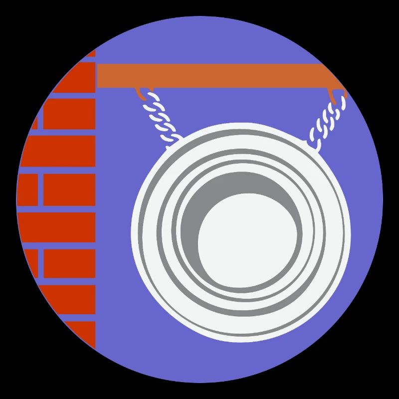 51169_Friseur pendant circulaire devant un mur de briques