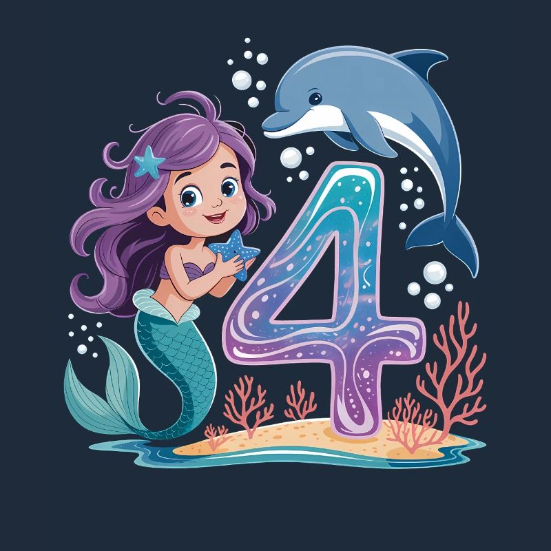 4e anniversaire de la sirène 4 ans