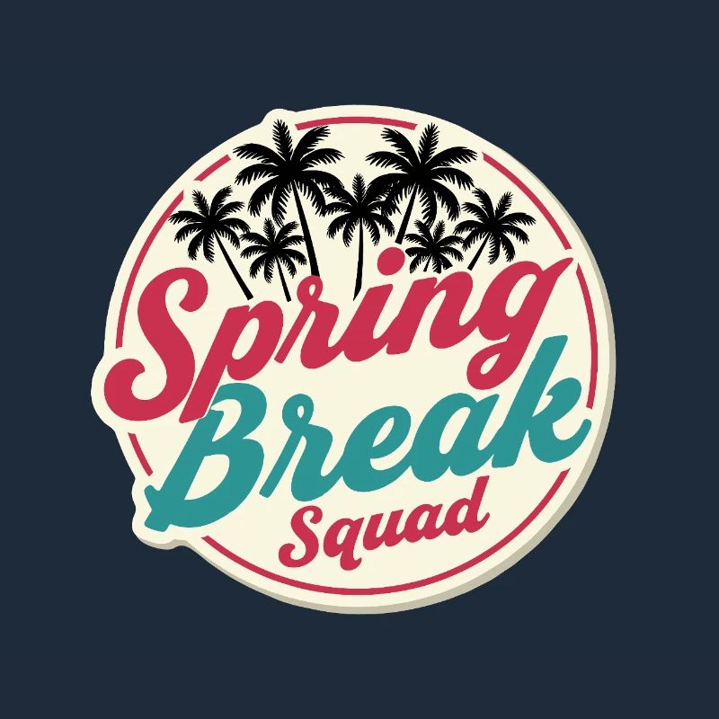 Fête de Noël Palm Trees Spring Break Squad Tropical