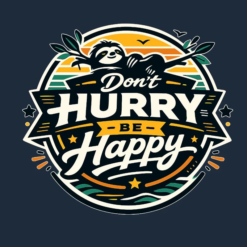 Dont Hurry Be Happy Sloth