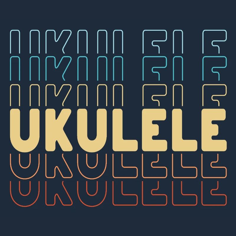 Typographie du ukulélé