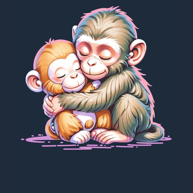 Hugging Monkey Duo