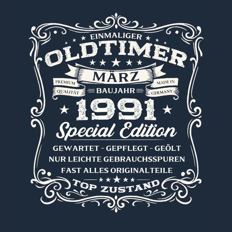 35. Geburtstag Geschenk Mann Oldtimer März 1991