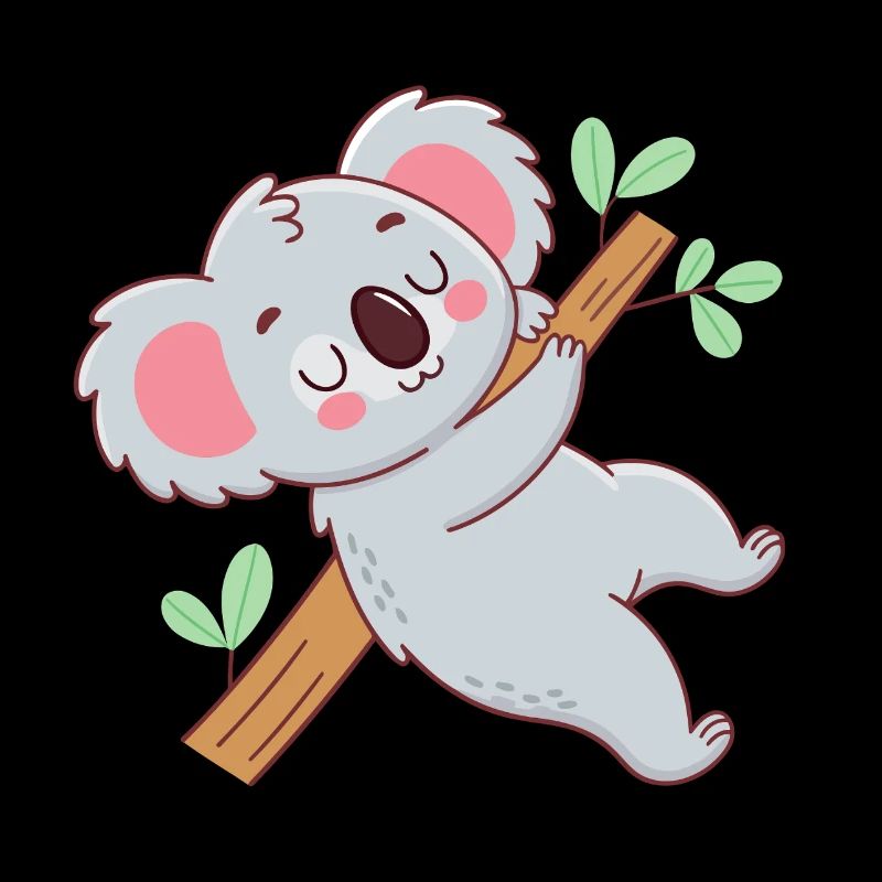 Kuscheliger Koala am Ast