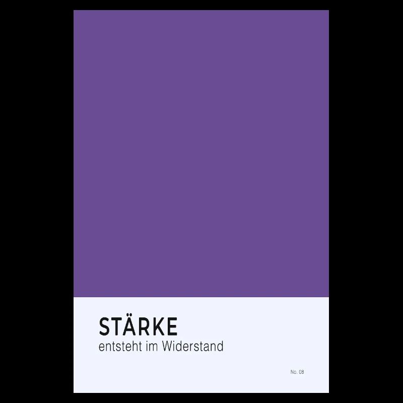 Stärke entsteht im Widerstand Poster