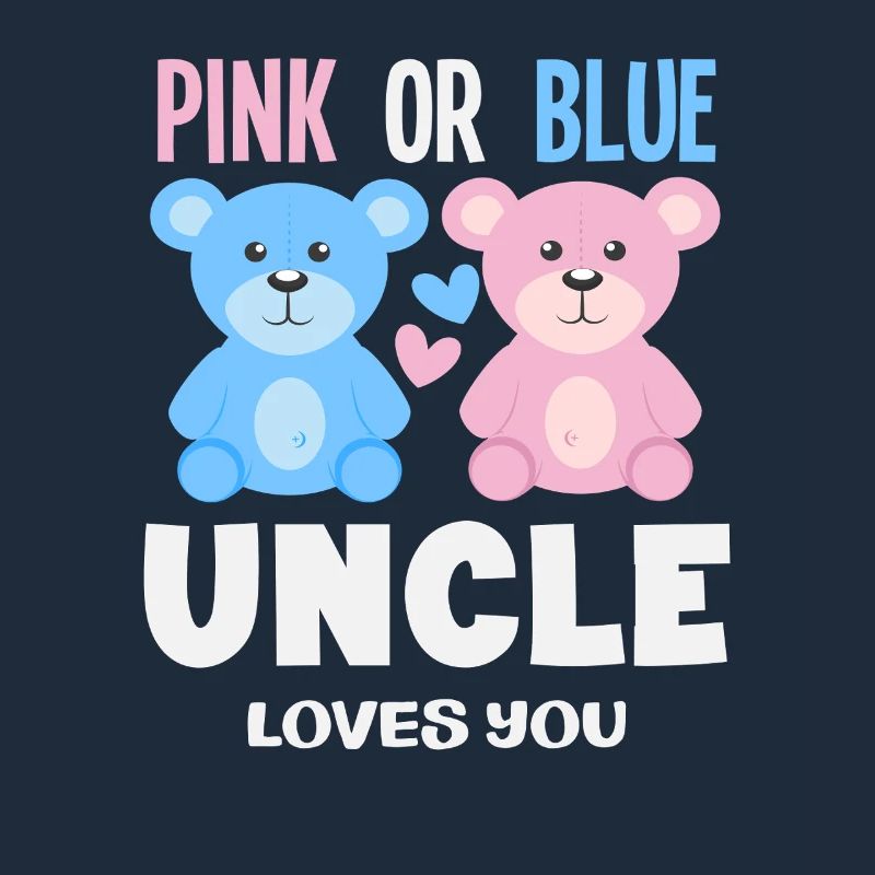 Pink Oder Blau Onkel Liebt Dich