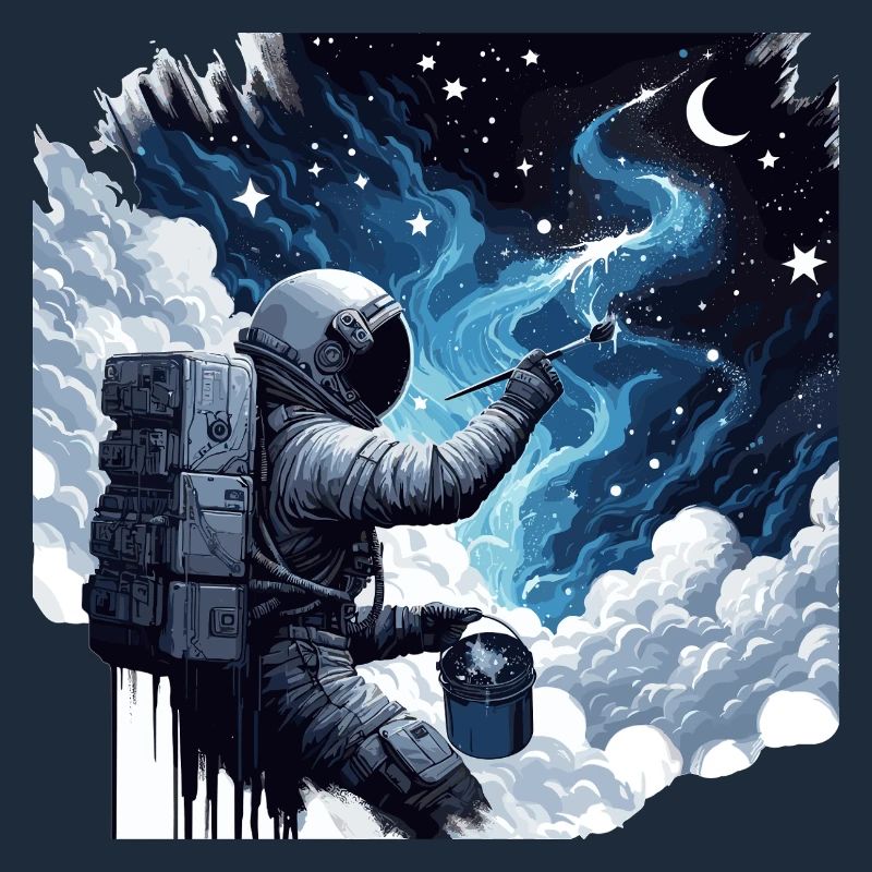 Astronaut Paints the Night: Creative Space Painter