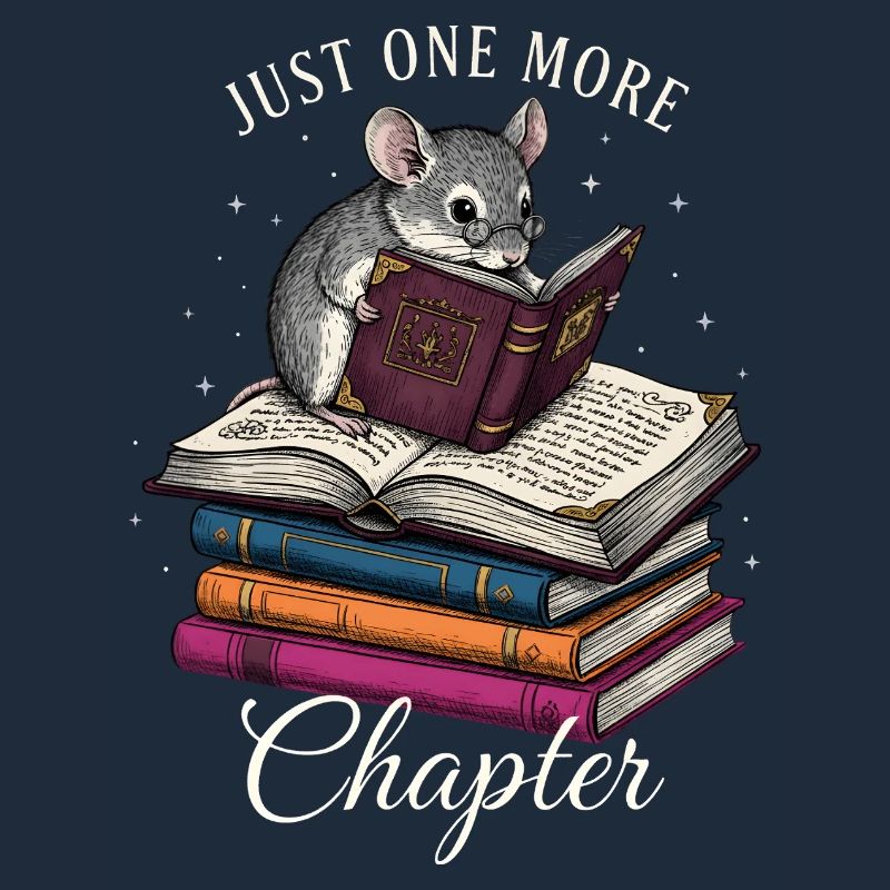 Just One More Chapter – Süße Leseratte mit Buch